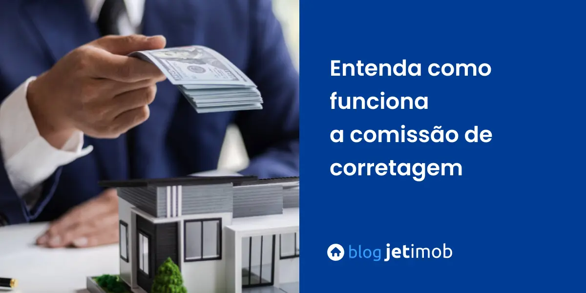 Imagem ilustrativa de um corretor de imóveis recebedo sua comissão.
