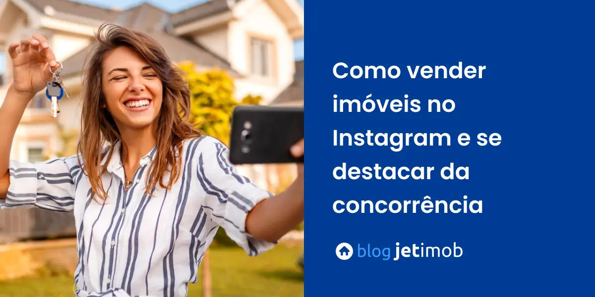 Corretora de imóveis gravando vídeos para o Instagram da sua imobiliária.